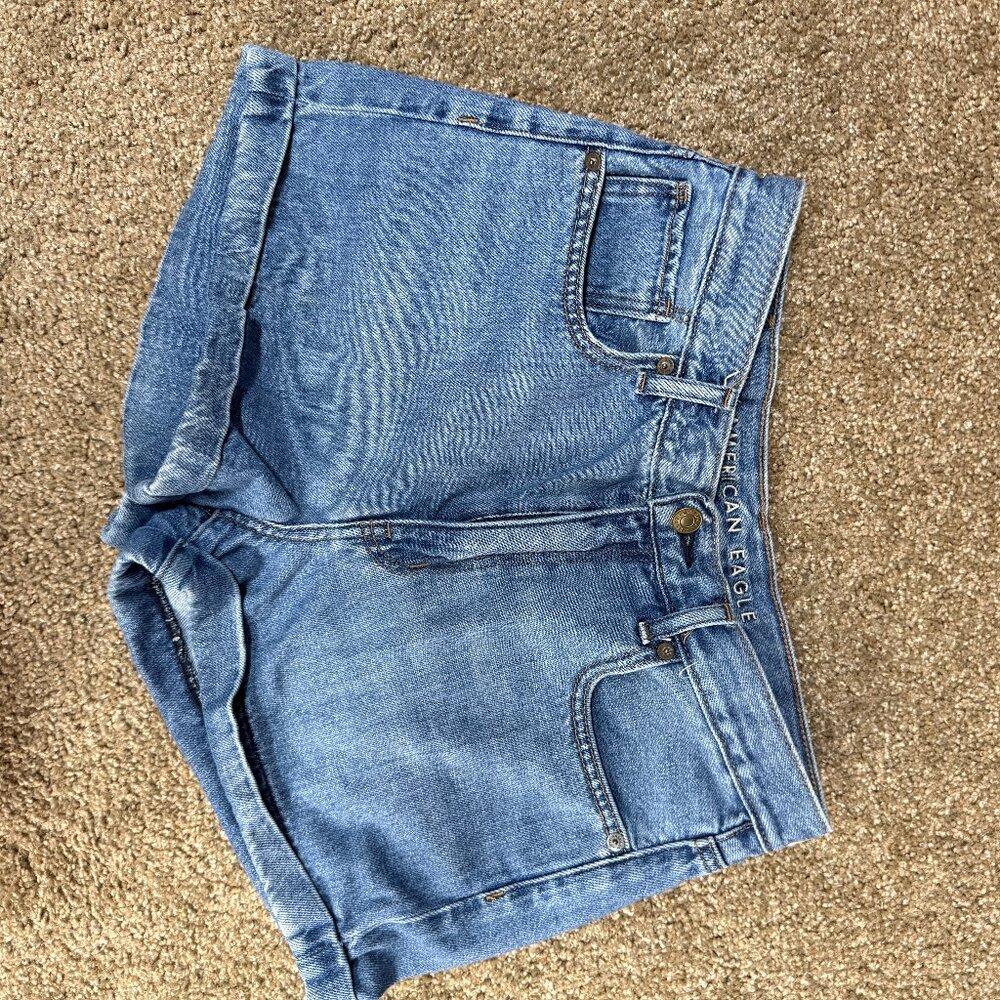 American Eagle Outfitters Light Blue Denim Jean Shorts
